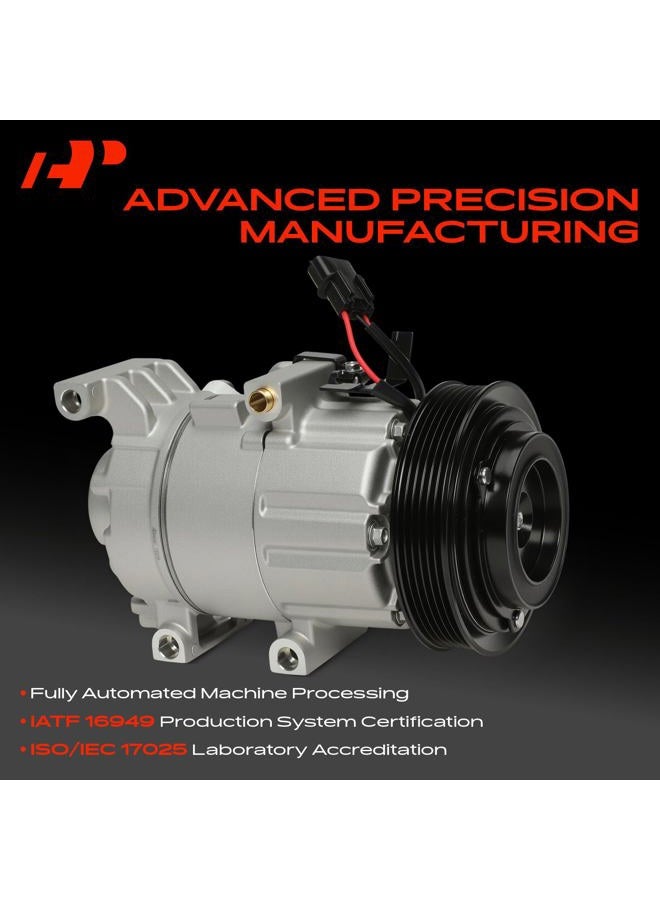 A-Premium AC Compressor Replacement for Hyundai Accent 2018-2019 Kia Rio, 1.6L, 12V, 124.5MM, 6PK - Image 3
