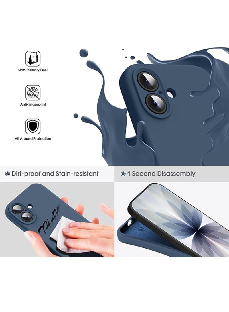 WRISTWISE Case Cover for iPhone 17 - [Camera All-Round Protection] [Soft Microfiber Lining Anti-Scratch] Shockproof Phone Case Cover, Blue - Image 3