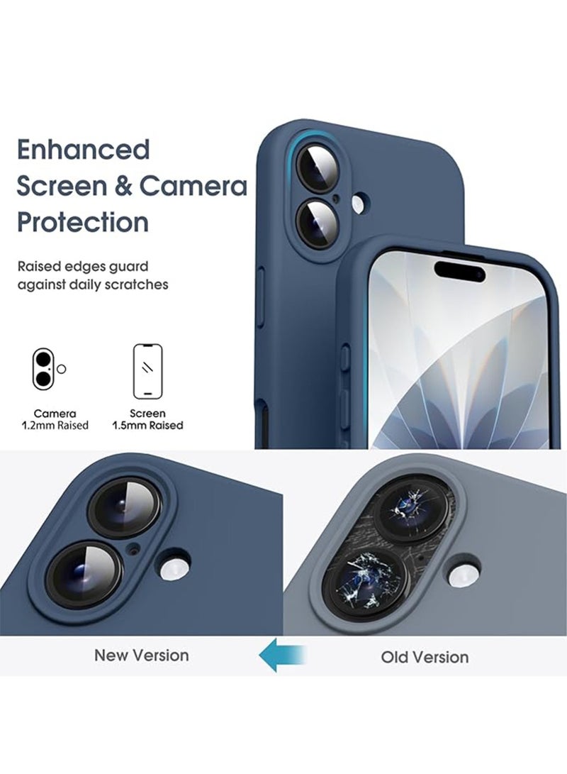 WRISTWISE Case Cover for iPhone 17 - [Camera All-Round Protection] [Soft Microfiber Lining Anti-Scratch] Shockproof Phone Case Cover, Blue - Image 2