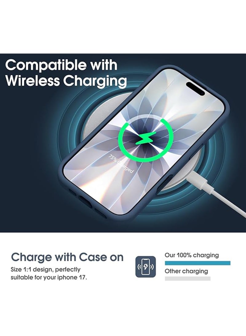 WRISTWISE Case Cover for iPhone 17 - [Camera All-Round Protection] [Soft Microfiber Lining Anti-Scratch] Shockproof Phone Case Cover, Blue - Image 5