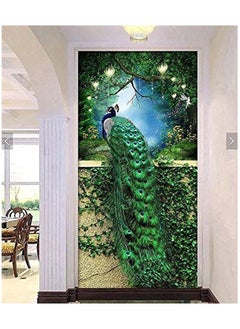 Cool Baby 40x60 DIY 5D Diamond Painting Kits Full Drill Diamond Embroidery Green Peacock Diamond Mosaic Crafts  - Image 1