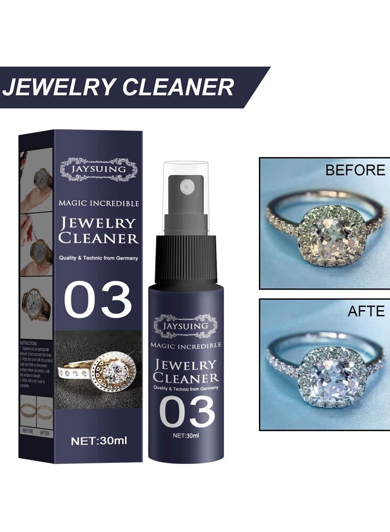 Jaysuing Jewelry Cleaner, Jewelry Cleaner Spray,Jewelry Cleaner 03 Spray,Jewelry Cleaner For All Jewelry,silver cleaner jewelry tarnish remover - Image 2