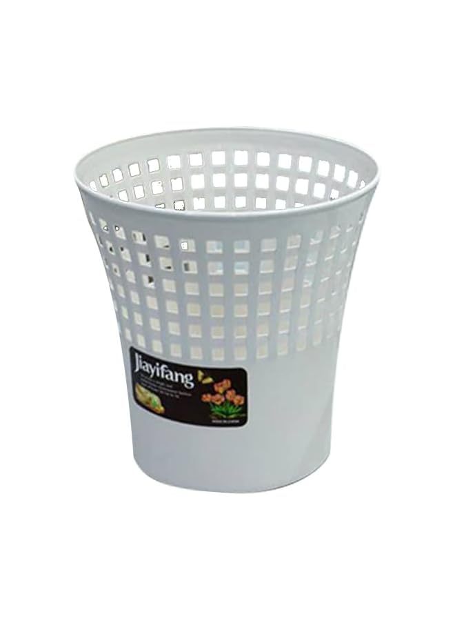 Plastic Paper Basket Large Off White