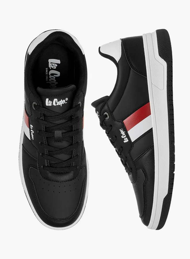 Lee Cooper Men's Logo Print Lace-Up Sneakers