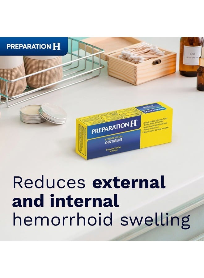 Preparation H مرهم علاج أعراض البواسير PREPARATION H، تخفيف الحكة، الاحتراق والانزعاج، أنبوب (2.0 أونصة) - Image 3