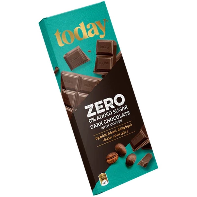 Today Zero Sugar Dark Chocolate Bar With Coffee- 60gms