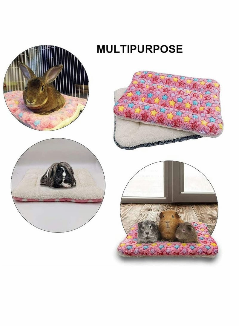 Sleep Pad Bed, 14 x 11in Pet Winter Warm Sleep Pad with Lovely Prints, Warm Bed for Small Animals Rabbits Chinchillas Hedgehogs Baby Cats Ferrets