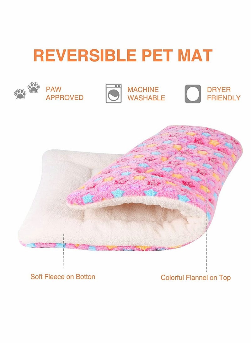 Sleep Pad Bed, 14 x 11in Pet Winter Warm Sleep Pad with Lovely Prints, Warm Bed for Small Animals Rabbits Chinchillas Hedgehogs Baby Cats Ferrets