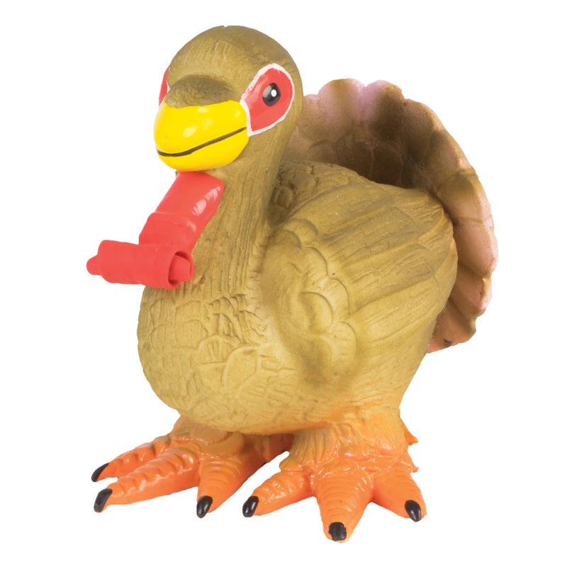 PetSafe Busy Buddy Squeeze Meeze Fun Latex Dog Toy with Squeaker for Light Chewers Turkey - Image 2