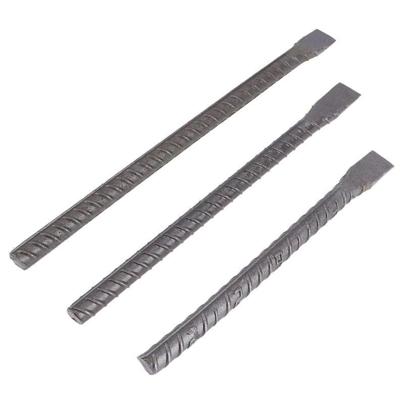 3Pcs Masonry Chisel Set Flat Head Thread Design for Cement Stone Carving Wall Demolition 250mm 350mm - Image 2