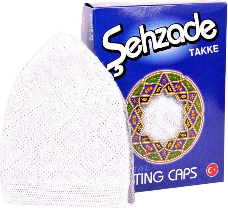 İhvan Ihvan Prayer Skullcaps (12 Pieces) White - 8111