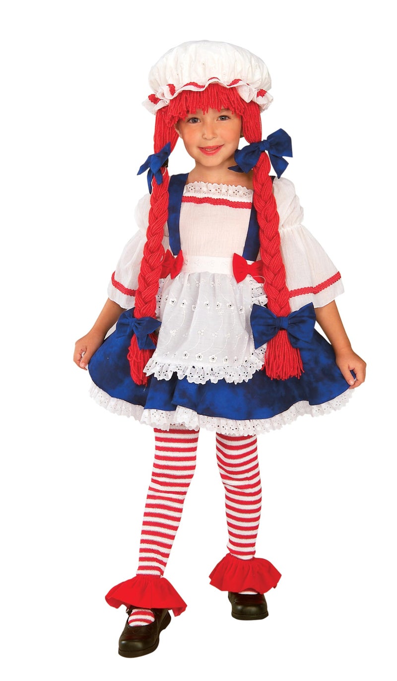 Rubies Rag Doll Girl Costume for Kids, Girl's Small - Image 1