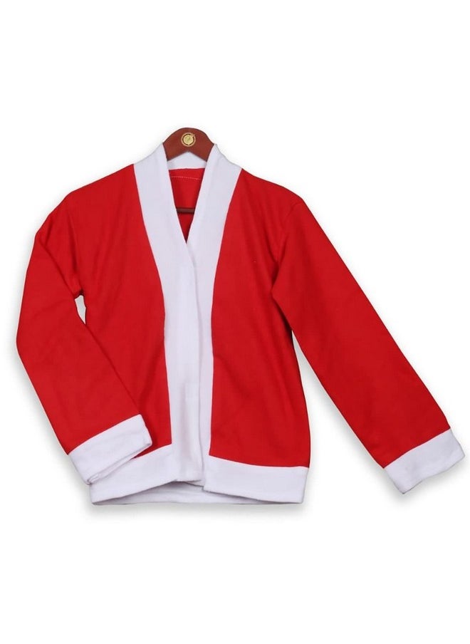 Fancydresswale Santa Claus Baby Boys Christmas Dress Unisex With Cap And Bag (0-6 Months)  - Image 3