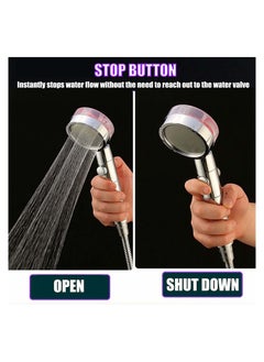 KASTWAVE High Pressure Water Saving Shower, Shower Head, 360 Degrees Rotating Shower Head Propeller Driven Handheld Shower Head High Pressure, Excellent Replacement for Bath Showerhead  - Image 2