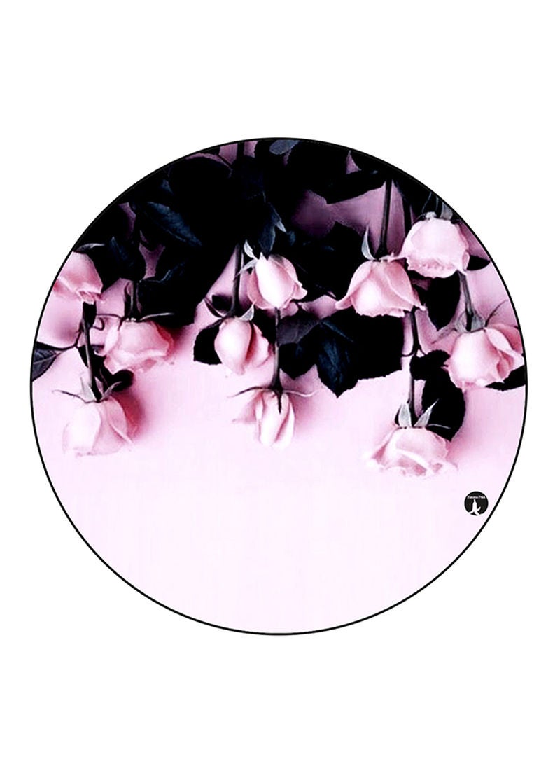 RKN Flowers Printed Large Round Pin Badge Multicolour - Image 2