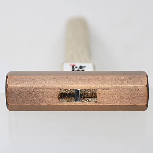 KAKURI Chisel Hammer GENNO 8 oz 225g Japanese Woodworking Carpenter Hammer for Chisel Plane Nail Heavy Duty Japanese Carbon Steel Bronze Plated Octagonal Head Wood Handle Made in JAPAN - Image 3