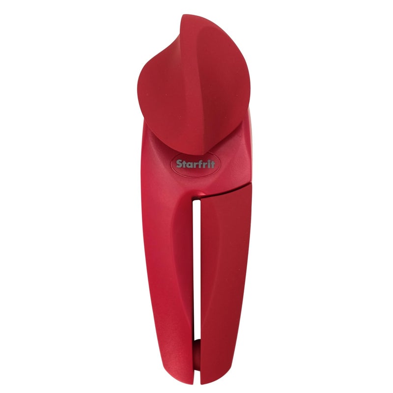 Starfrit Mightican Can Opener - Safe - Holds Lid And Leaves No Sharp Edges On Lid - 3 Year Warranty - Comfort Grip - Heavy Duty Non-Slip Knob - Red - Image 1
