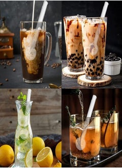 Generic Clear Glass Drinking Straw for Hot Tea Milkshake and Hot Coffee with Cleaning Brush  - Image 4