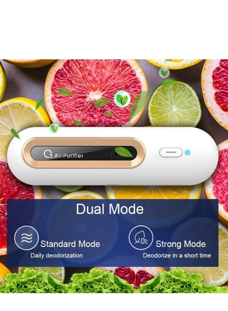 Mini USB Fridge Deodorizer, Portable Rechargeable Refrigerator Deodorizer Reusable, Small Ozone Air Purifier for Fridge, Car, Closet, Wardrobe, Shoe More Effective Than Charcoal Bags - Image 4