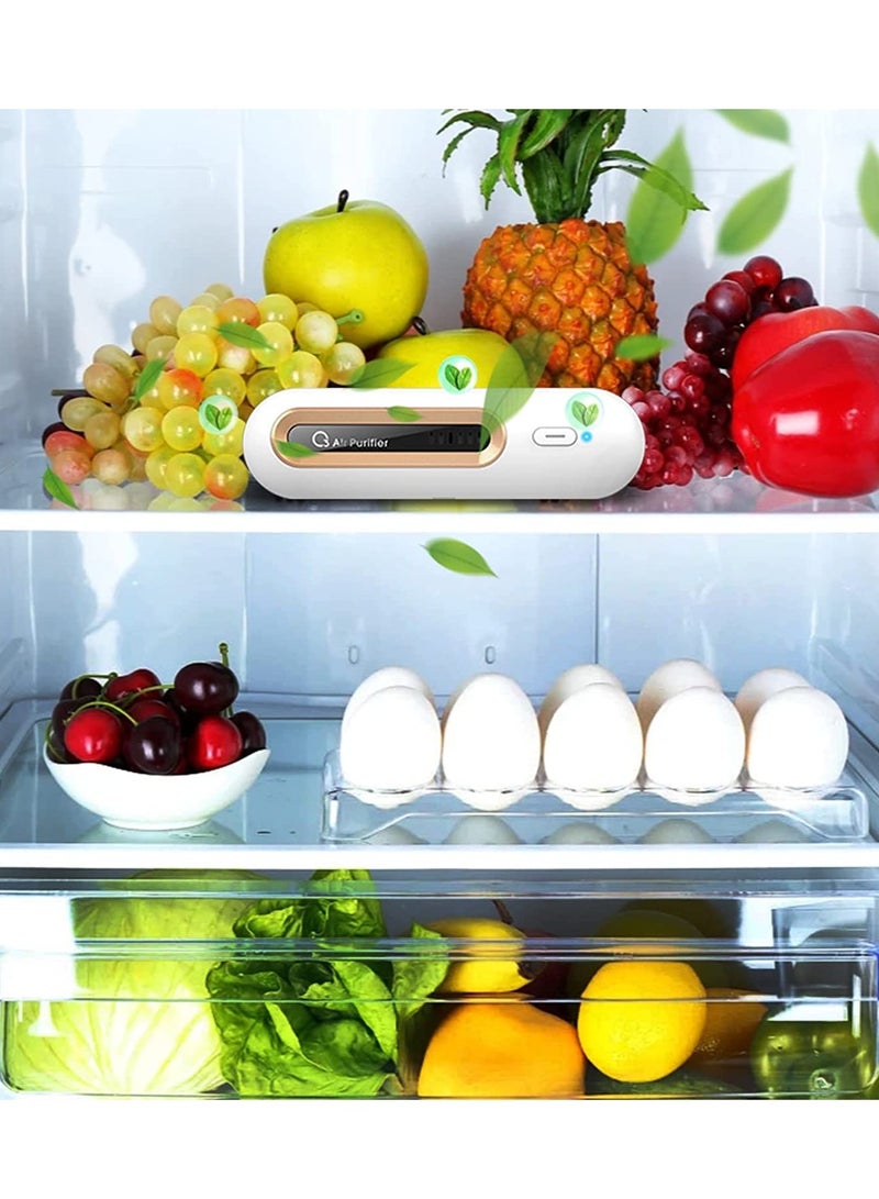 Mini USB Fridge Deodorizer, Portable Rechargeable Refrigerator Deodorizer Reusable, Small Ozone Air Purifier for Fridge, Car, Closet, Wardrobe, Shoe More Effective Than Charcoal Bags - Image 2