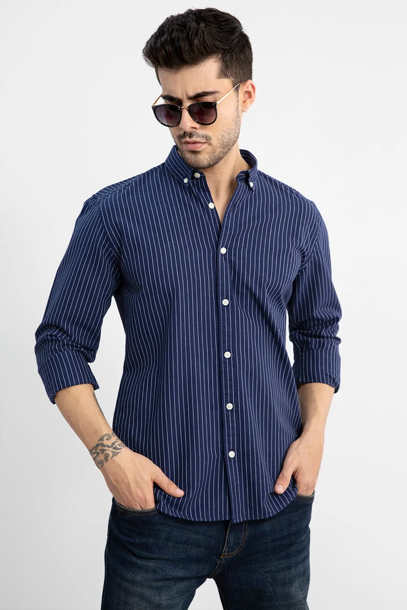 SNITCH Lining Navy Shirt