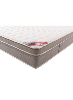 Almutlaq Furniture Arabian Classique - High Quality Foam Mattress With Pocket Springs For Comfort And Restful Night's Sleep - King Size 200x180x30 CM - Colour White/Grey  - Image 4