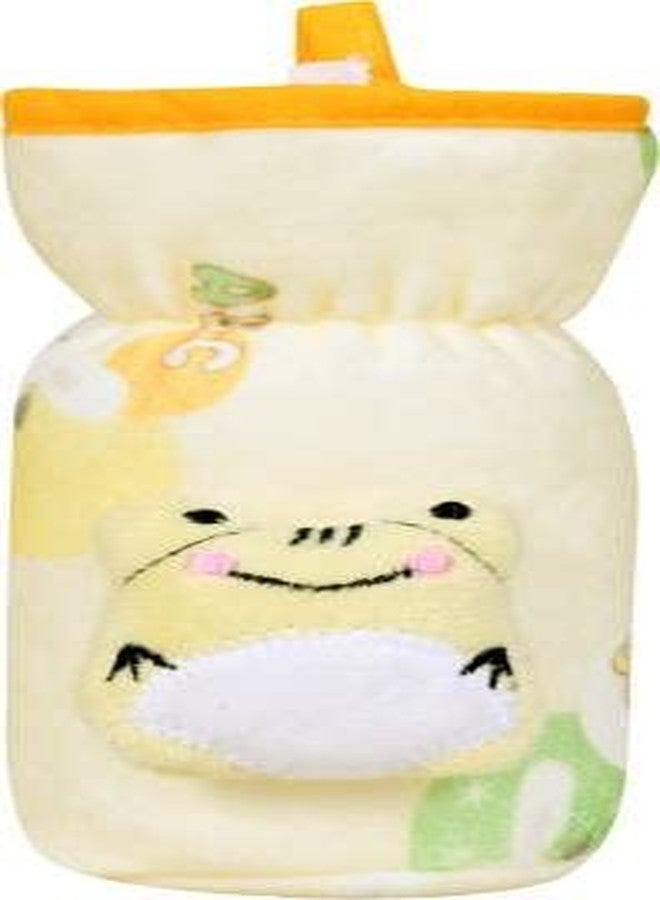 JUSTLIST Soft Plush Stretchable Baby Feeding Bottle Cover with Easy to Hold Strap, Cute Animated Cartoon Print Feeding Handle Bottle Cover (Narrow Neck 120ml/4OZ) Pack of 2 / Assorted Color & Design - Image 5