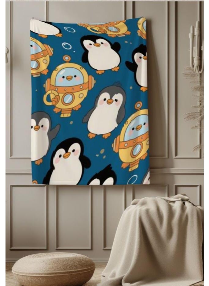 عام بطانية رقيقة من الفانيلا الكرتونية للأطفال أو الطلاب (دافئة ومريحة ومناسبة للنوم والألعاب) 100 سم * 150 سم - Image 5