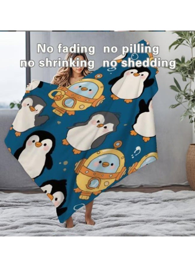 عام بطانية رقيقة من الفانيلا الكرتونية للأطفال أو الطلاب (دافئة ومريحة ومناسبة للنوم والألعاب) 100 سم * 150 سم - Image 1