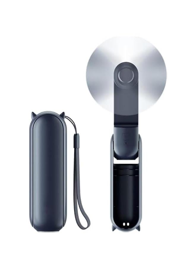 هوكور TRASSLE Portable Small Pocket Fan - Handheld Foldable Fan - Quiet Personal Fan Speed Adjustable for Stylish Kids Girls Women - Indoor Outdoor Travel (Blue) - Image 1