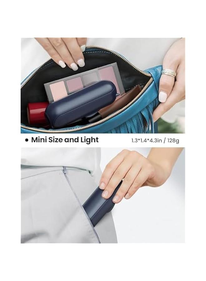 هوكور TRASSLE Portable Small Pocket Fan - Handheld Foldable Fan - Quiet Personal Fan Speed Adjustable for Stylish Kids Girls Women - Indoor Outdoor Travel (Blue) - Image 2