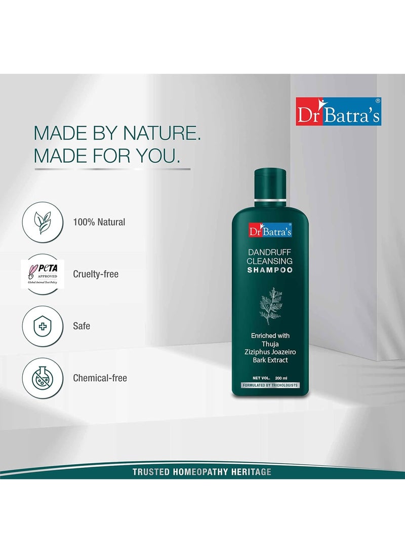 Dr Batra's Dandruff cleansing shampoo (200 ml) - Image 4