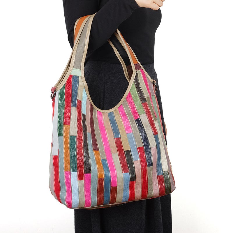 Genuine Leather Bag Women'S Handbag Snake Pattern Women'S Bag Cowhide Designer Casual Women'S Tote Bag Shoulder Crossbody Bag - Image 5