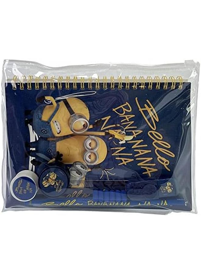 يونيفرسال حقيبة ظهر 6 في 1 من مينيونز بنانا ترولي، حقيبة مدرسية بعجلات ذات سعة كبيرة مع حقيبة غداء وحقيبة أقلام رصاص، مقاومة للماء، مثالية للأطفال الذين تتراوح أعمارهم بين 3 و8 و18 بوصة - Image 4