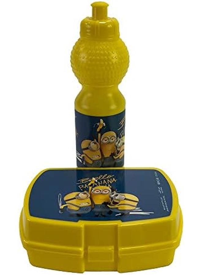 يونيفرسال حقيبة ظهر 6 في 1 من مينيونز بنانا ترولي، حقيبة مدرسية بعجلات ذات سعة كبيرة مع حقيبة غداء وحقيبة أقلام رصاص، مقاومة للماء، مثالية للأطفال الذين تتراوح أعمارهم بين 3 و8 و18 بوصة - Image 3