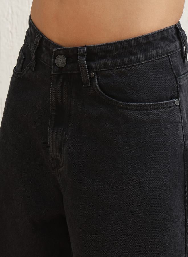 هوبرهولمي جينز بتفاصيل ممزقة وقصة مريحة مع خصر متوسط - Image 3