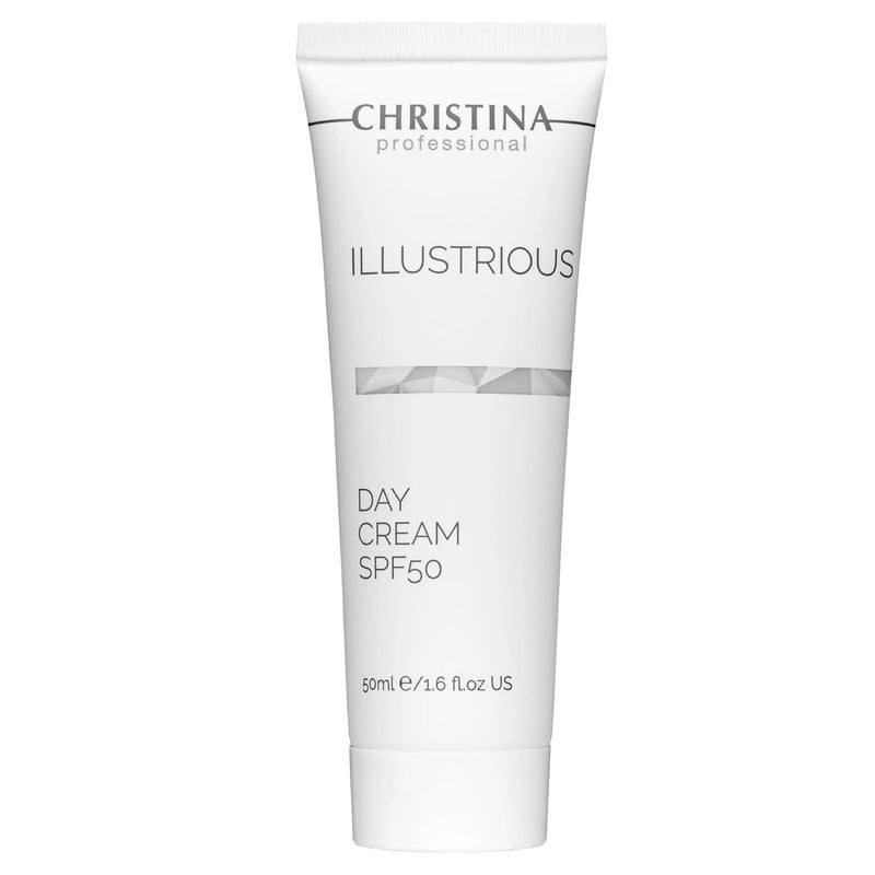 -CHRISTINA- Christina Illustrious Day Cream SPF 50 for Face  Ideal for Normal and Dry Skin 50ml  17 floz Daily Moisturizer