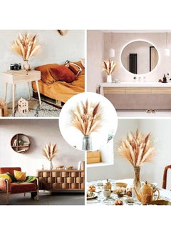 SPARK IT HOME Natural Dried Fluffy Pampas Grass, White & Gold 110 Pieces Bouquet  - Image 3