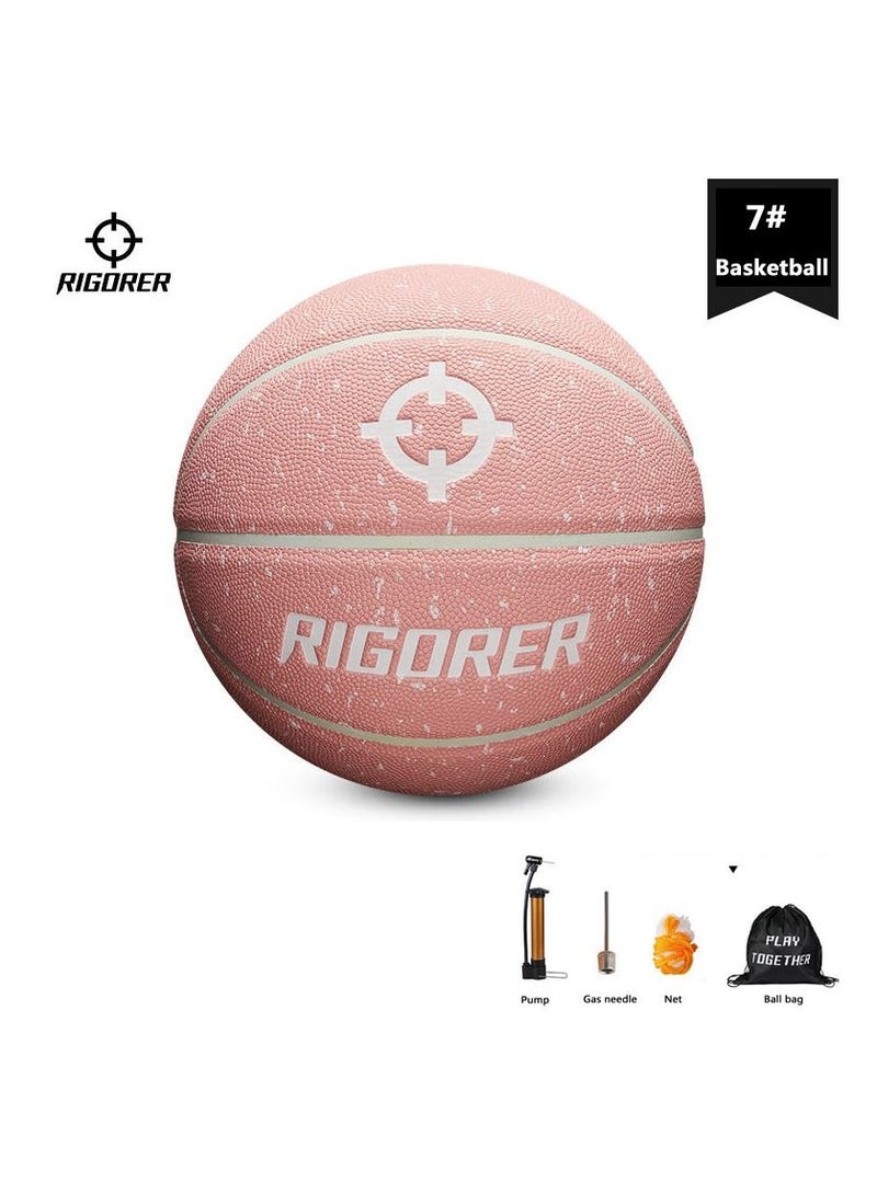 RIGORER  Anti-Slip And Wear Resistant PU For Indoor Outdoor Competition Training Baskball Ball Size 7 - Image 1