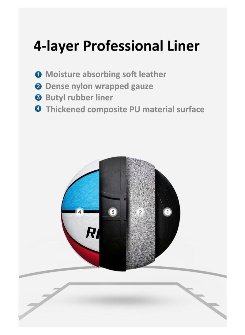 RIGORER  Anti-Slip And Wear Resistant PU For Indoor Outdoor Competition Training Baskball Ball Size 7 - Image 5