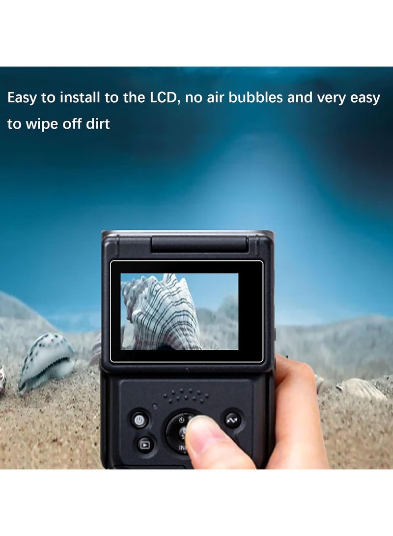 General 2pcs Screen Protector Compatible with Canon PowerShot V10 Vlog Camera Ultra-thin, anti-fingerprint, anti-scratch, 9H durometer, 2.5D rounded edges, tempered glass protective film  - Image 3