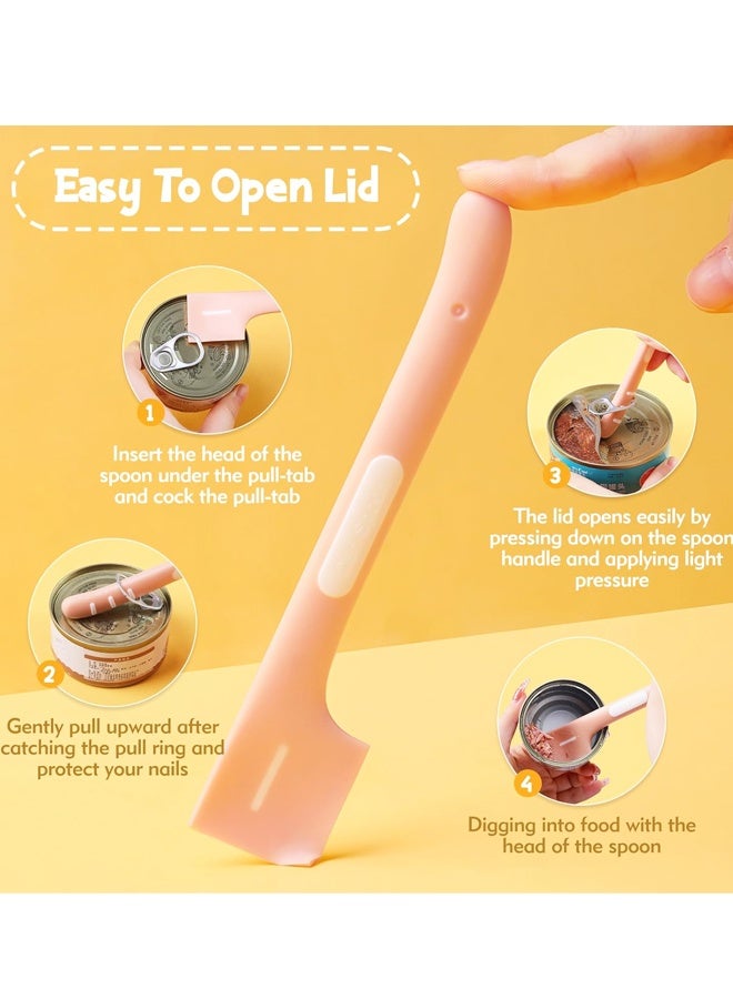 4PCS Pet Food Spoon, Cat Dog Wet Food Spatula Can Spoon - Image 3