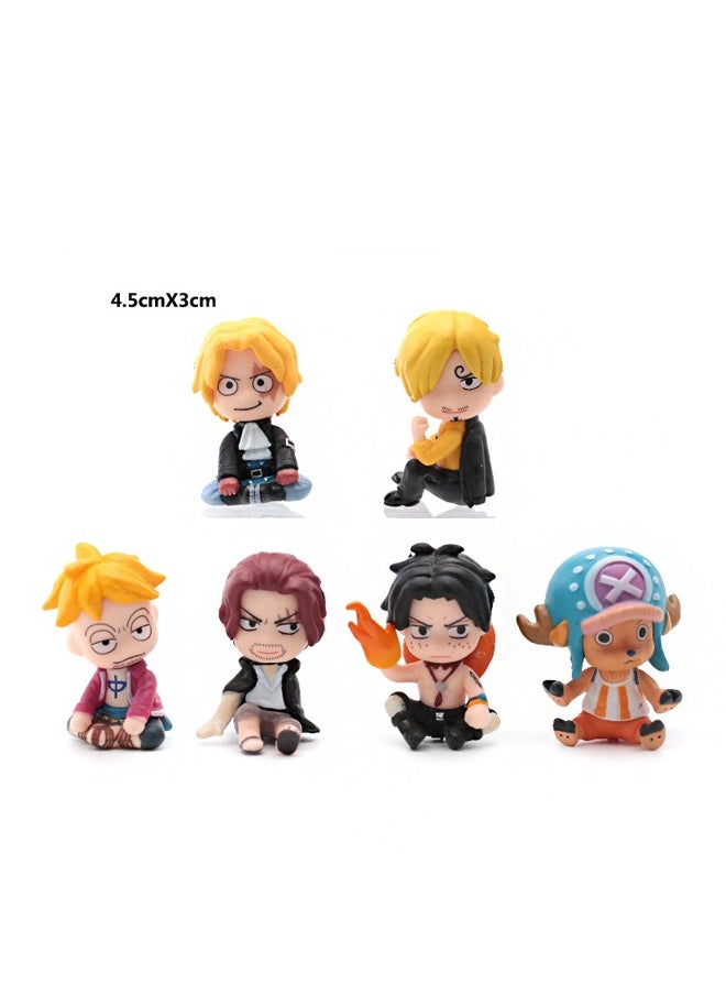 General - Peripheral trendy toys anime One Piece sitting Q version doll Chopper doll model ornaments - Image 1