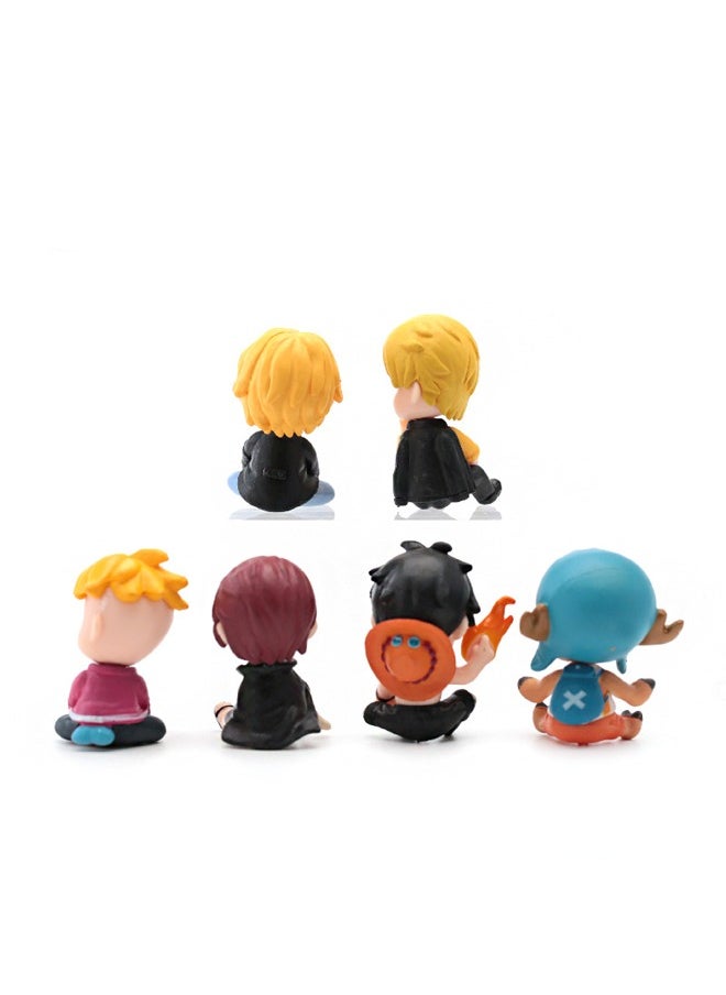 General - Peripheral trendy toys anime One Piece sitting Q version doll Chopper doll model ornaments - Image 1