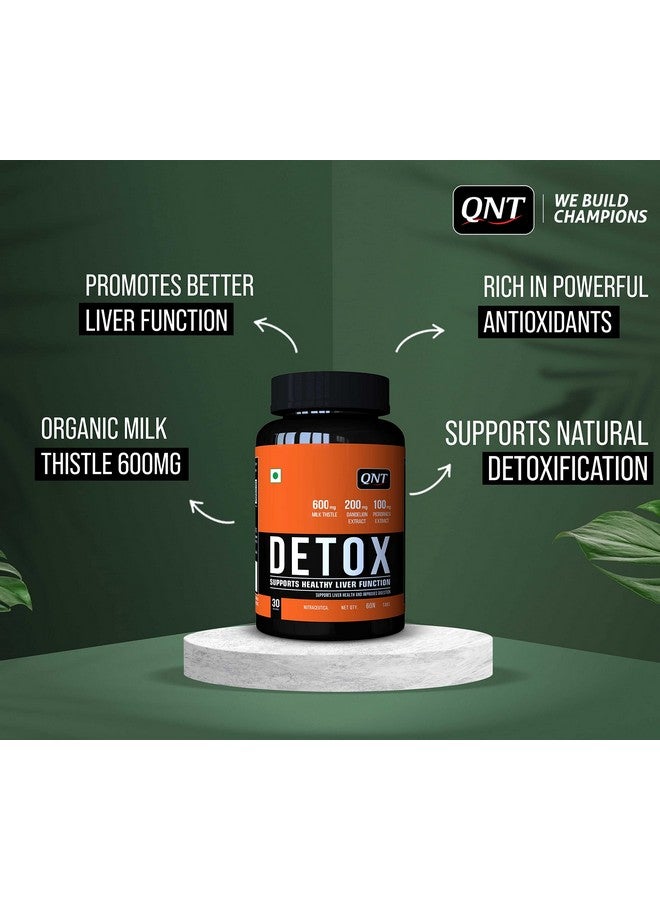 QNT Detox | 30 Servings, 60 Tabs| Milk Thistle, Dandelion Extract, Green Tea Extract | Supports Liver Health & Improves Digestion - Image 5