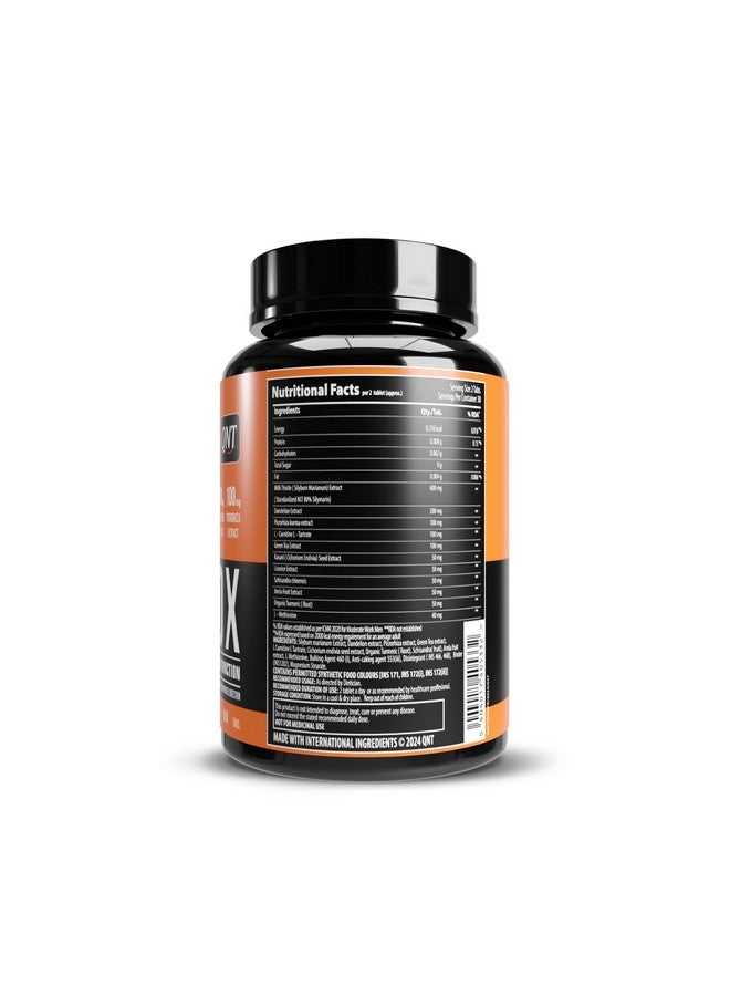 QNT Detox | 30 Servings, 60 Tabs| Milk Thistle, Dandelion Extract, Green Tea Extract | Supports Liver Health & Improves Digestion - Image 3