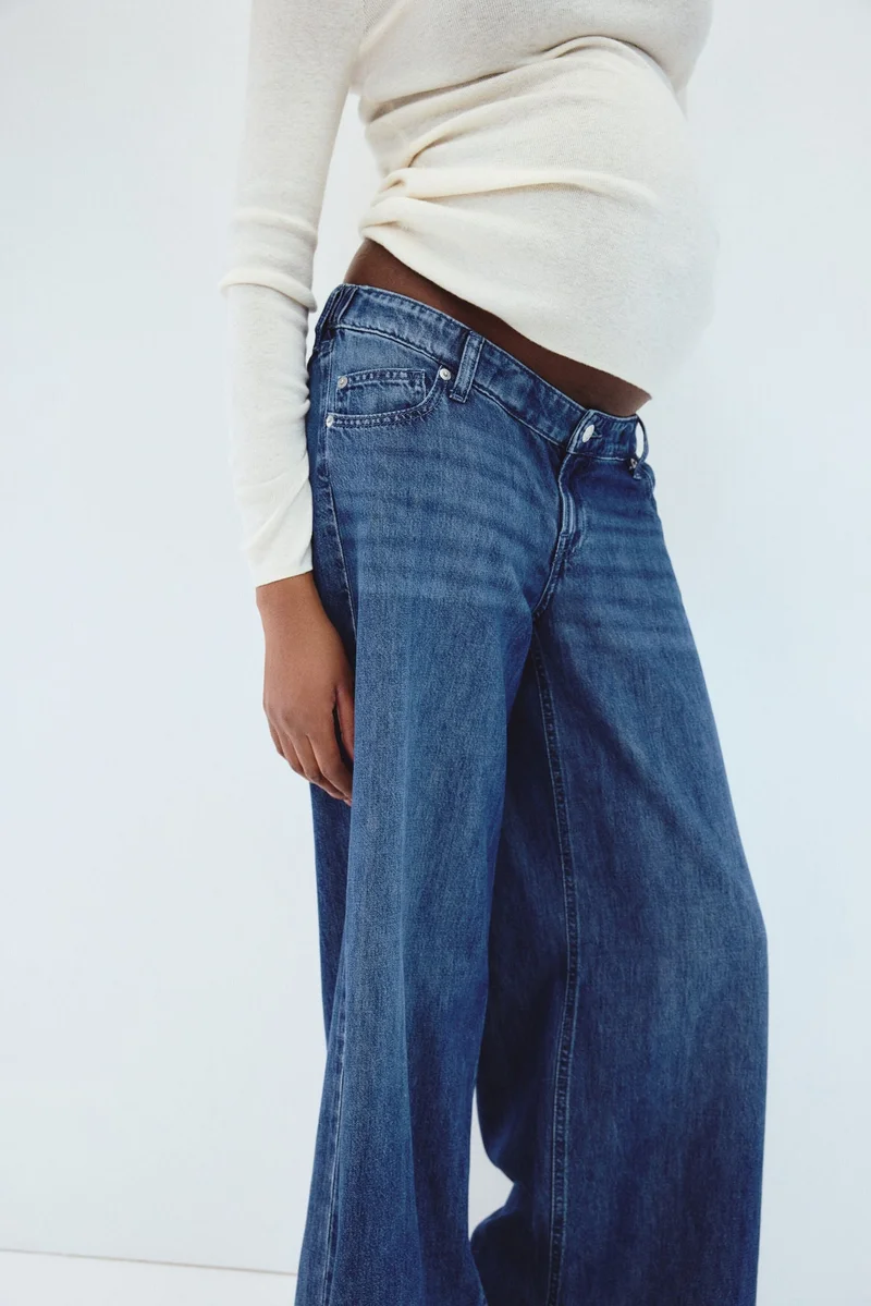 H&M  MAMA Wide Low Jeans for Women | Best Price UAE