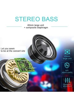 AMBERJACK Wireless Music BT Headphones for Gaming Over Ear Foldable Noise Protection Headset AKZ56 For Children Boy Girl Travel School Phone Pad Tablet PC  - Image 2