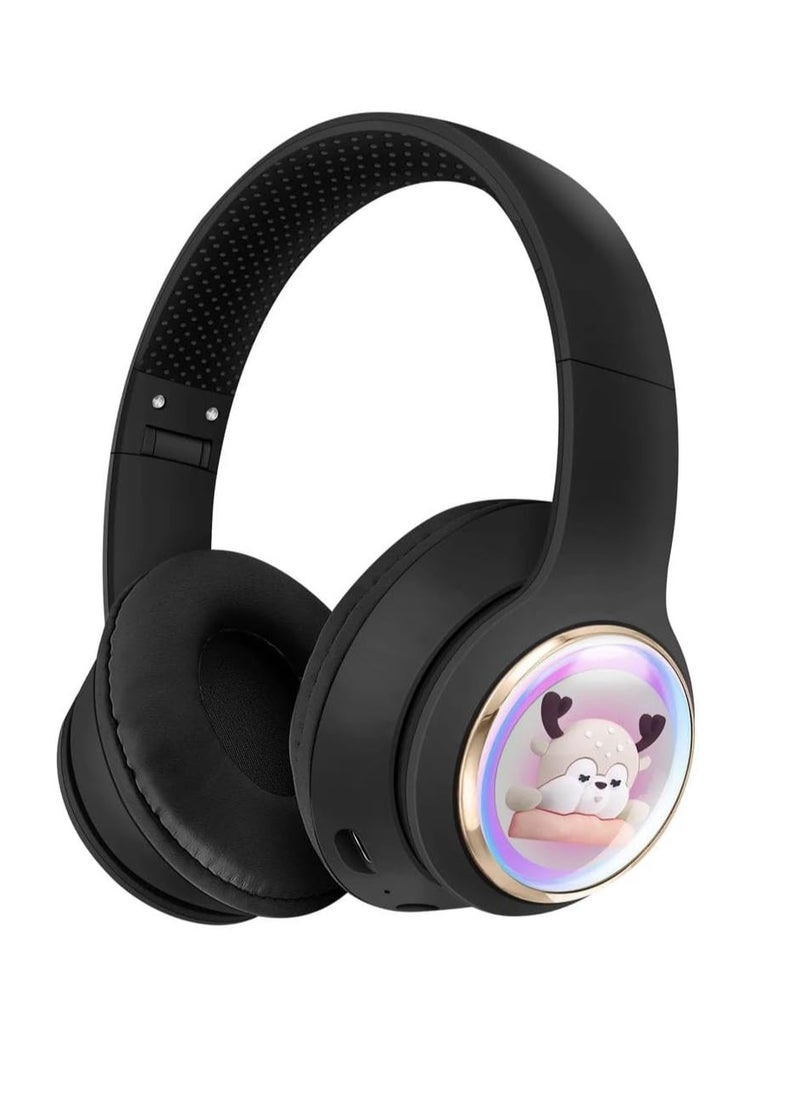 AMBERJACK Wireless Music BT Headphones for Gaming Over Ear Foldable Noise Protection Headset AKZ56 For Children Boy Girl Travel School Phone Pad Tablet PC  - Image 1