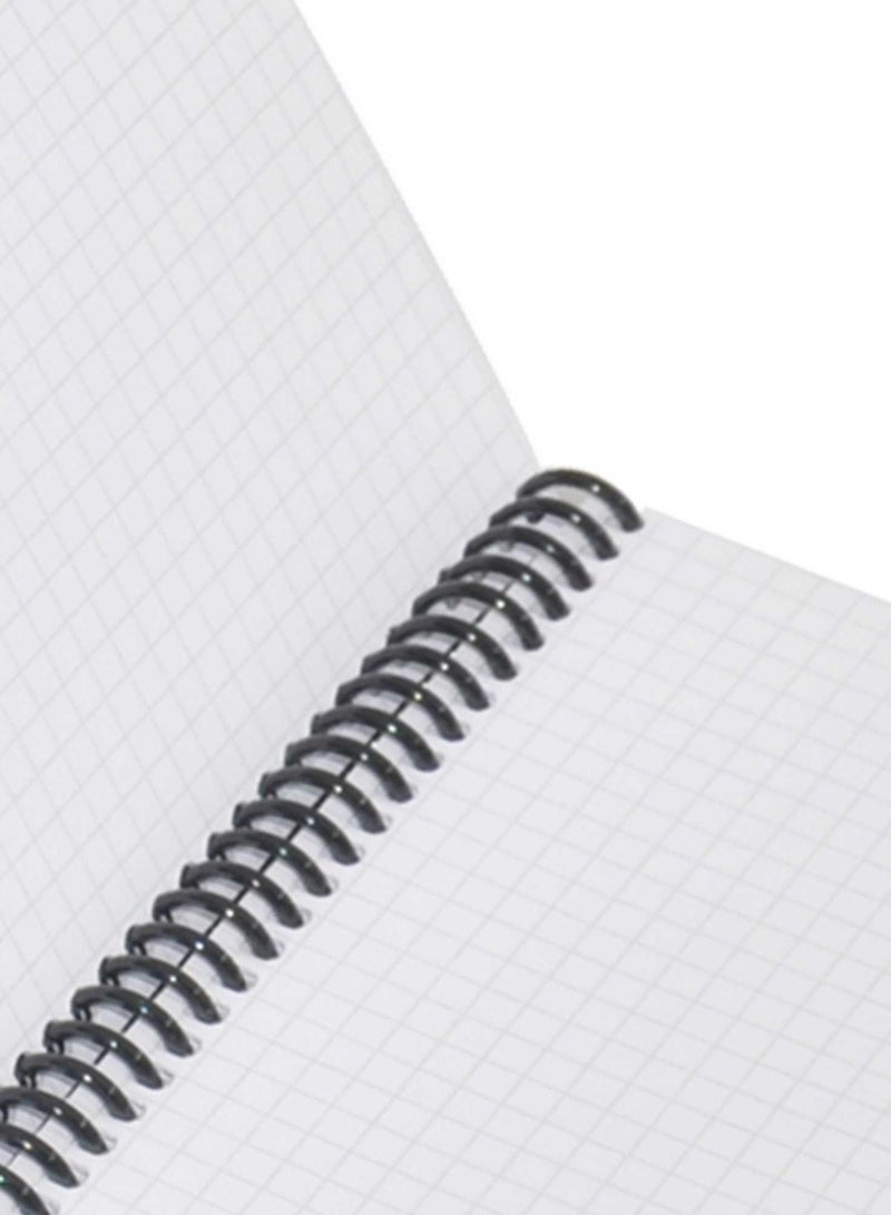 FIS دفتر ملاحظات حلزوني من Fis مقاس A4 مصنوع من مادة البولي بروبلين 5 مم - FSNBSA45MPPBK - Image 2